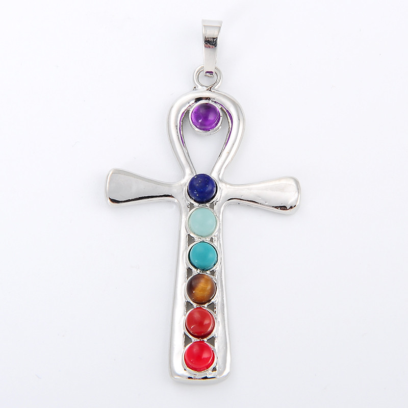 Yoga Health & Fitness Center - 7 Chakra collana con ciondolo in