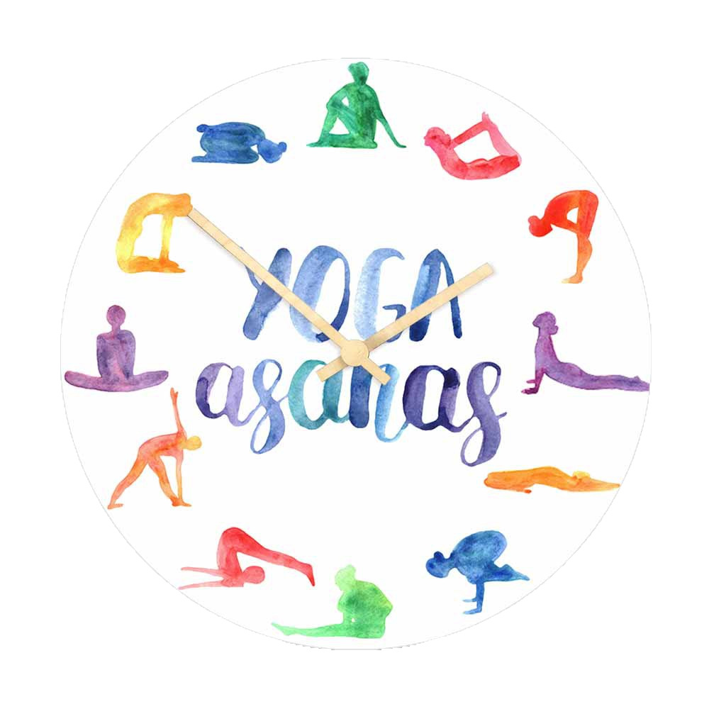 Yoga Fitness Watch - Orologio da Parete con Asane Yoga