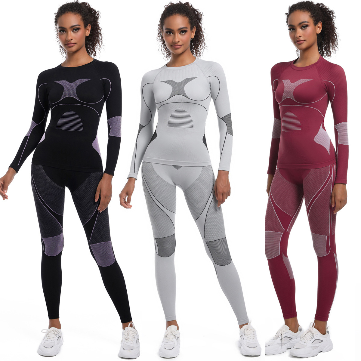 Yoga Fitness Girl - Set di biancheria intima da sci