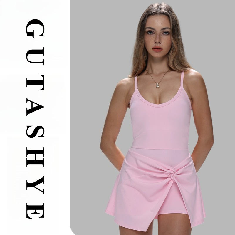 Yoga Fitness Dress - Tuta sportiva da donna con spalline