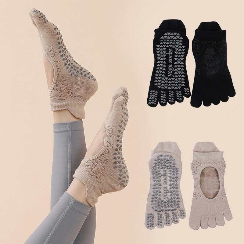 Yoga Fitness Girl - Calzini da donna Yoga Toe calzini