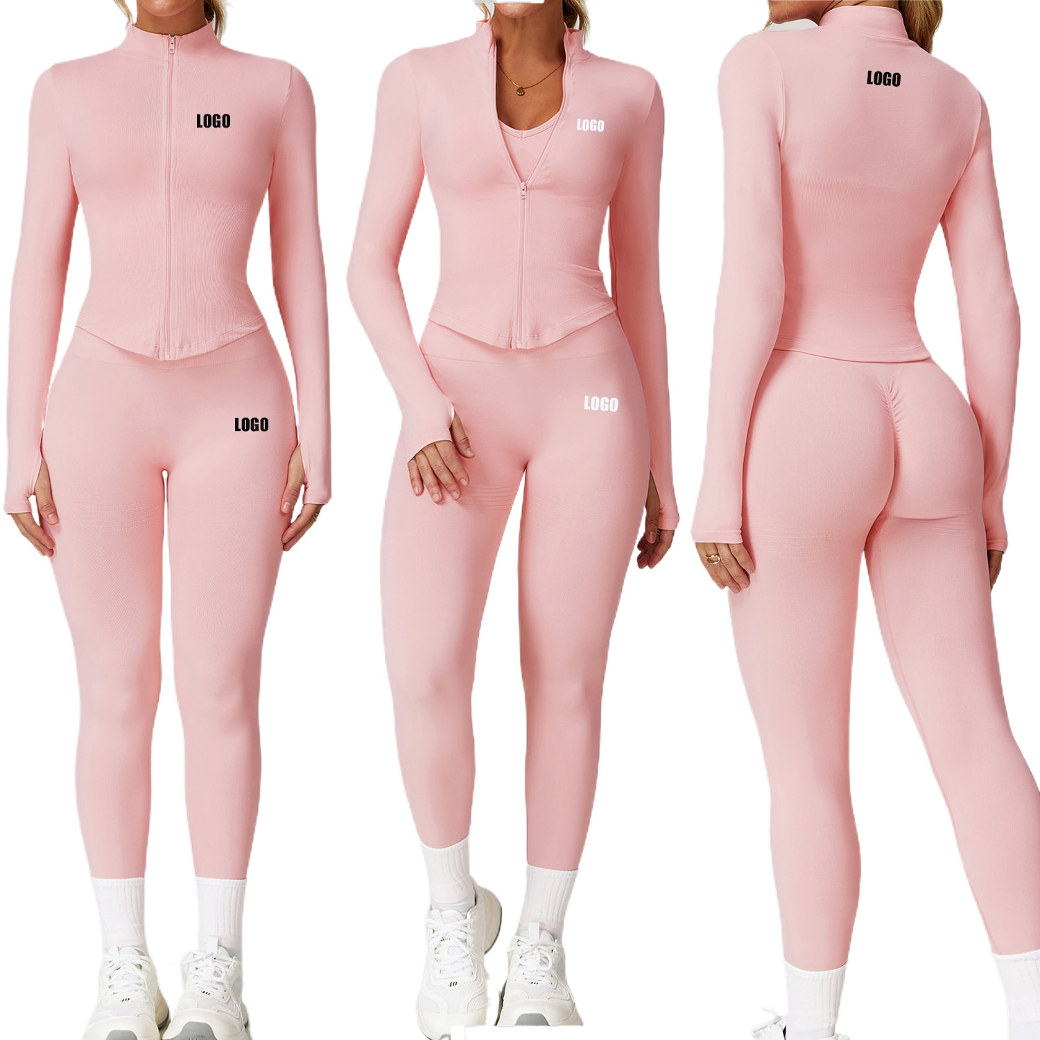 Yoga Fitness Logo - Abbigliamento sportivo da yoga senza cuciture