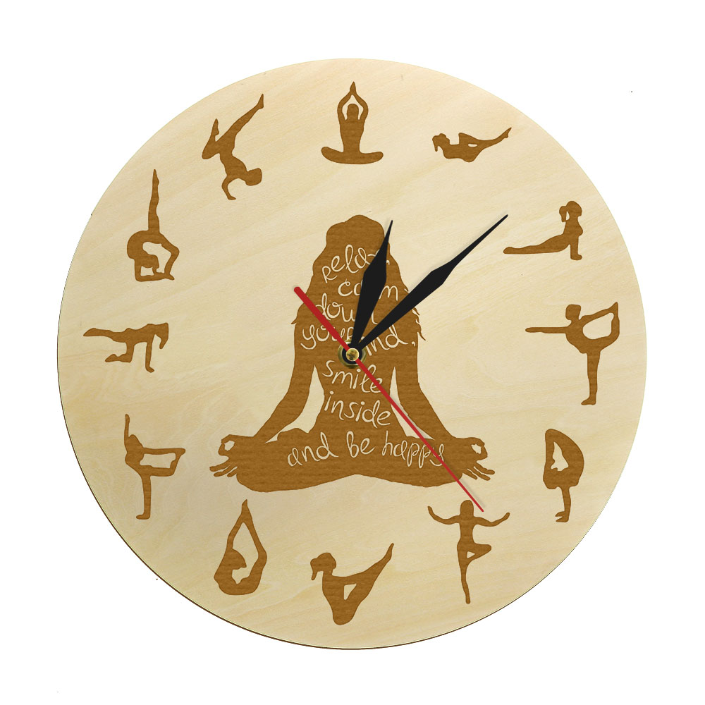 Yoga Fitness Watch - Yoga Posa Orologio da Parete in