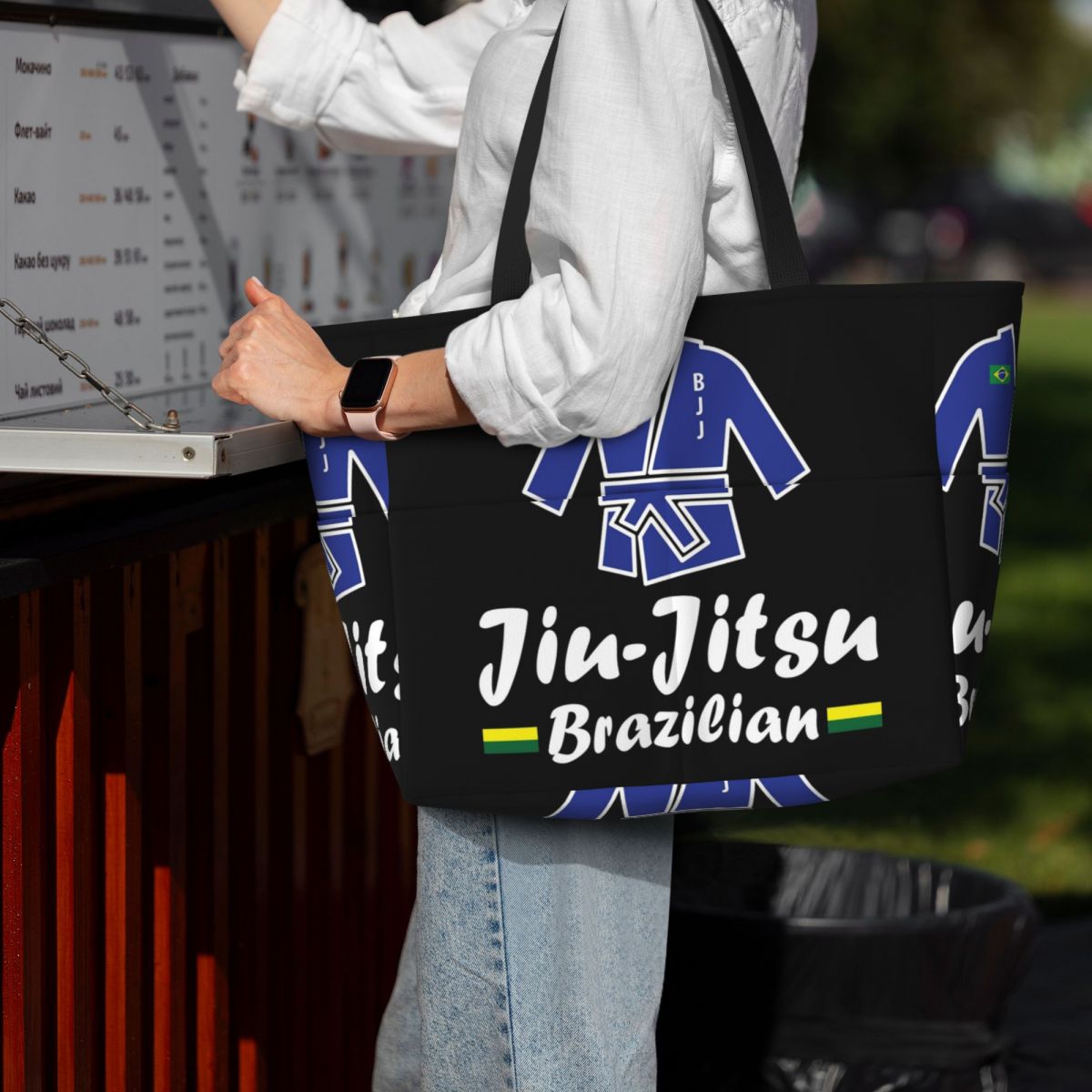 Yoga Fitness Jiu Jitsu - Borsa da Spiaggia per Jiu-Jitsu, Borsa