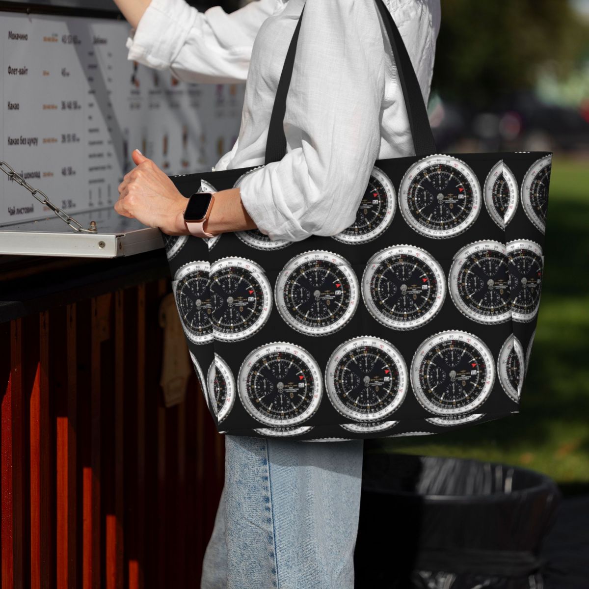 Yoga Fitness Watch - Borsa tote di lusso con quadrante