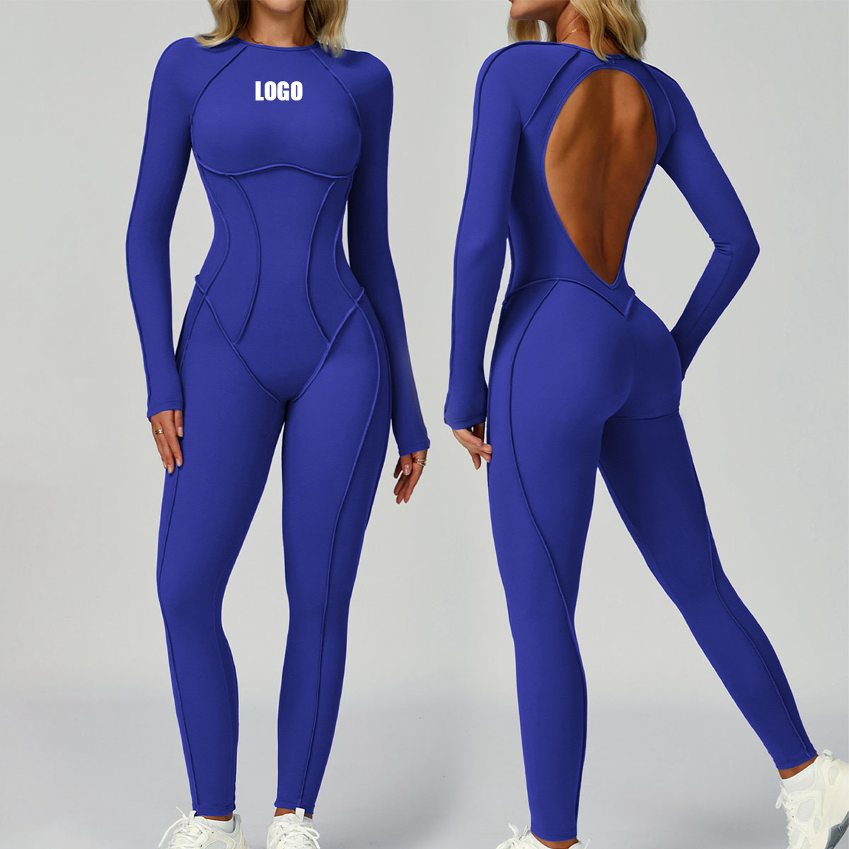Yoga Fitness Logo - Tutina da yoga da donna con