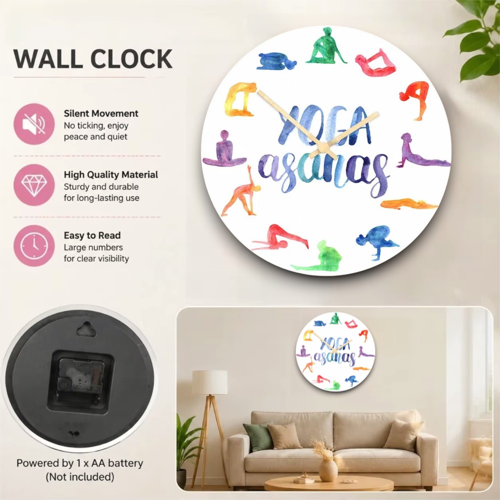 Orologio da Parete con Asane Y - Yoga Fitness Watch recensione e prezzo