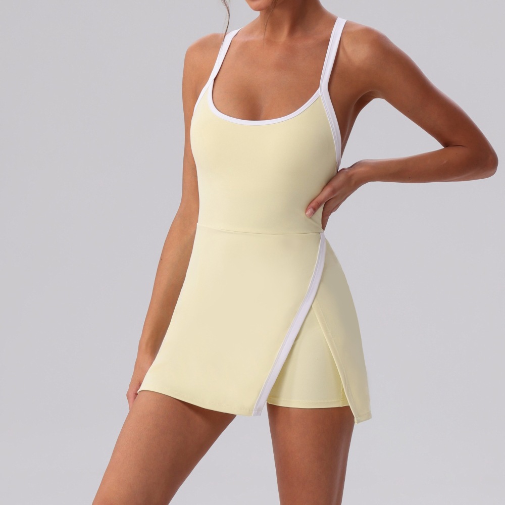 Abiti da tennis a contrasto di - Yoga Fitness Dress recensione e prezzo