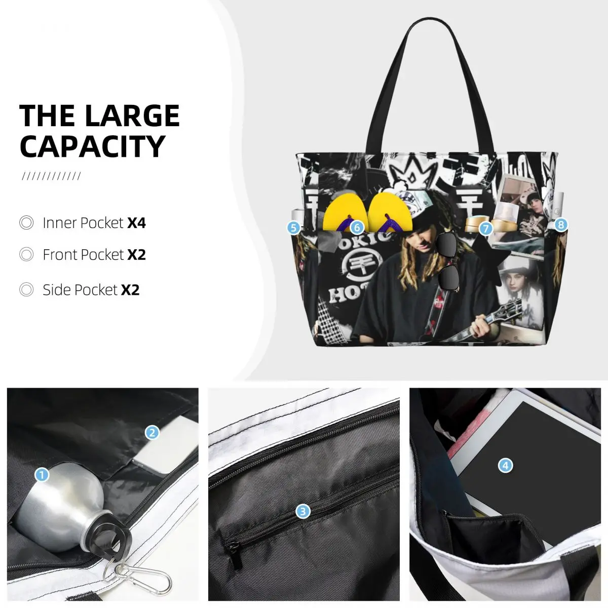 Borsa da Spiaggia Tokio Hotel  - Yoga Fitness Hotel recensione e prezzo