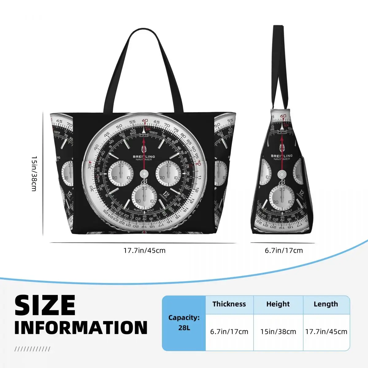 Borsa tote nera di lusso con q - Yoga Fitness Watch recensione e prezzo
