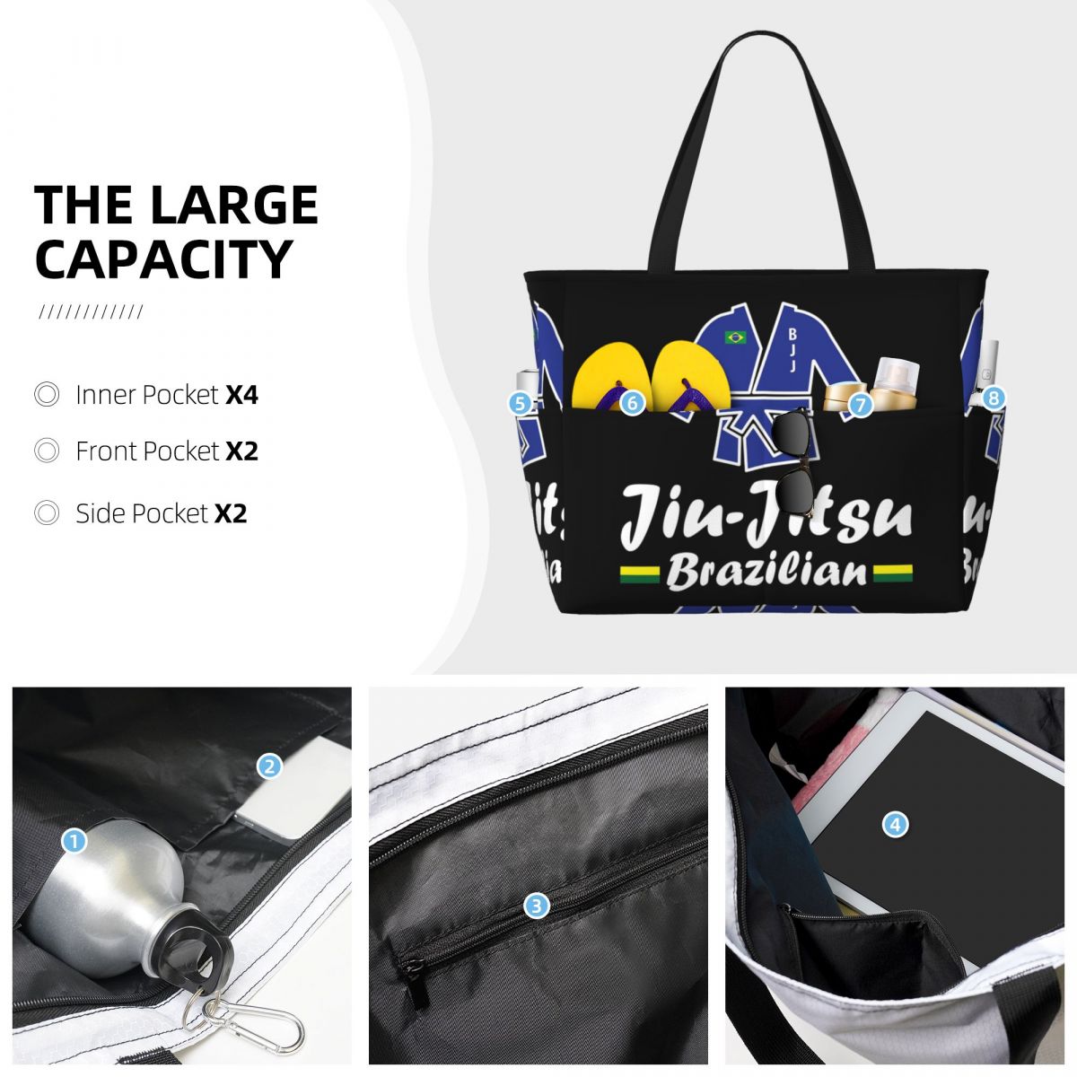 Borsa da Spiaggia per Jiu-Jits - Yoga Fitness Jiu Jitsu recensione e prezzo